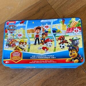 Paw Patrol Panoramic Puzzle Tin - Bright Blue